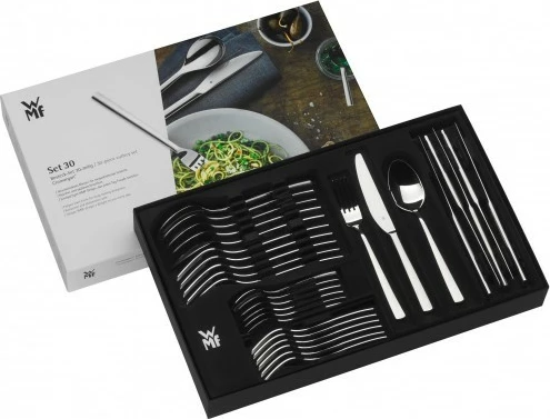 Set lugë-pirun-thikë WMF Palma 30 copë, inox