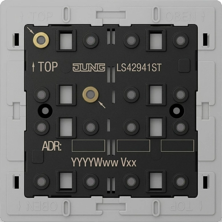 Modul tastsensor KNX Jung LS 4294 1ST, universal 4x, KNX Secure, Serie LS, zi/hiri