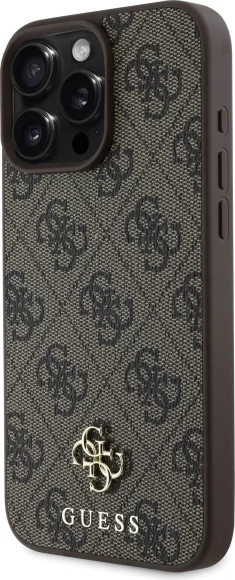 Mbështjellës Guess GUHMP16XP4SM4MW për iPhone 16 Pro Max 6.9", MagSafe, Kafe