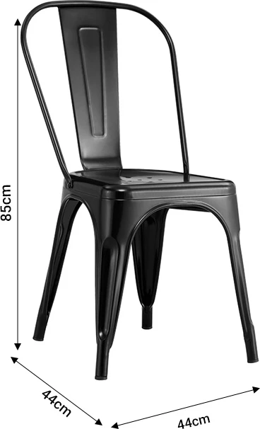 Karrige Utopia metalike gri 44x44x55cm