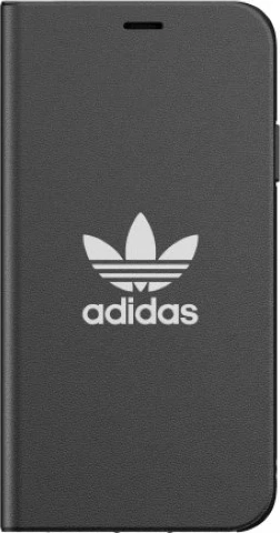 Mbështjellës Adidas OR Booklet Case Basic për iPhone 11 Pro Max, zi-bardhë