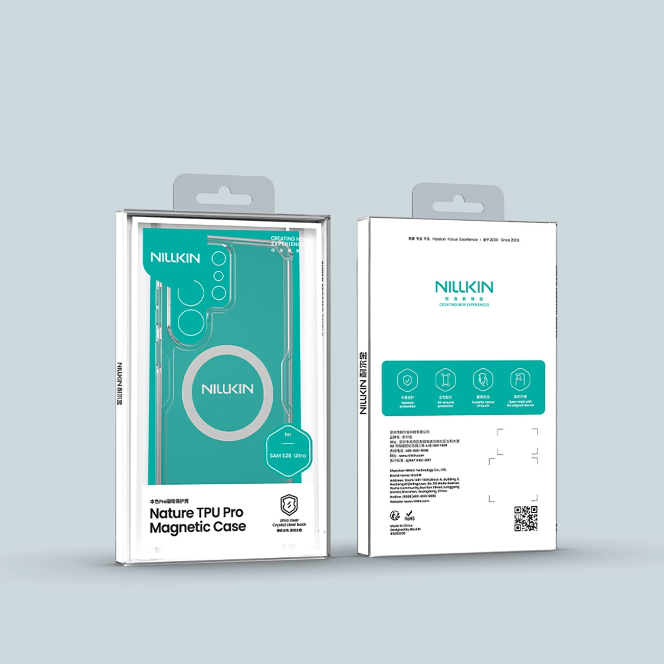 Mbështjellës Nillkin Nature TPU Pro, kompatibil me MagSafe, për Samsung Galaxy S26 Ultra, TPU+PC, i bardhë