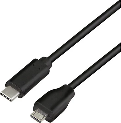 Kabllo USB-C në Micro-USB LogiLink, 1m, e zezë