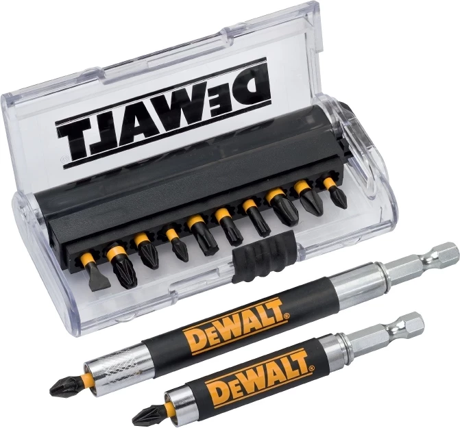 Garniturë bitash torsion DeWalt DT70512T 14 copë, 25 mm, me mbajtës magnetik, e zezë/verdhe