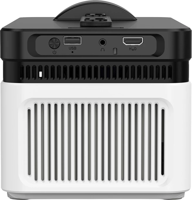 Projektor Magcubic HY450 1080p, 700 ANSI, Android 11, Wi‑Fi 6, 2GB/32GB, bardh e zi