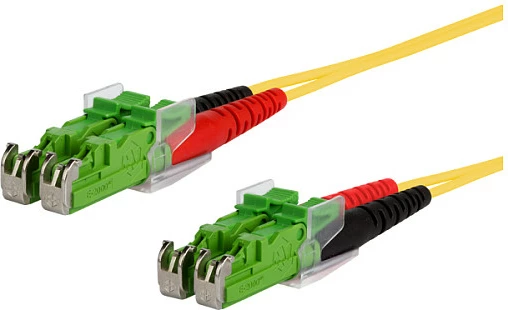 Kabllo fibër optike METZ CONNECT 151P1MAMA10E, 1 m, E-2000 (LSH) në E-2000 (LSH), duplex, LSZH, e verdhë