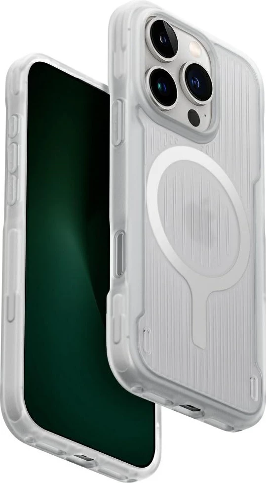 Mbështjellës UNIQ Combat Active Magclick Charging për iPhone 16 Pro, Bardhë