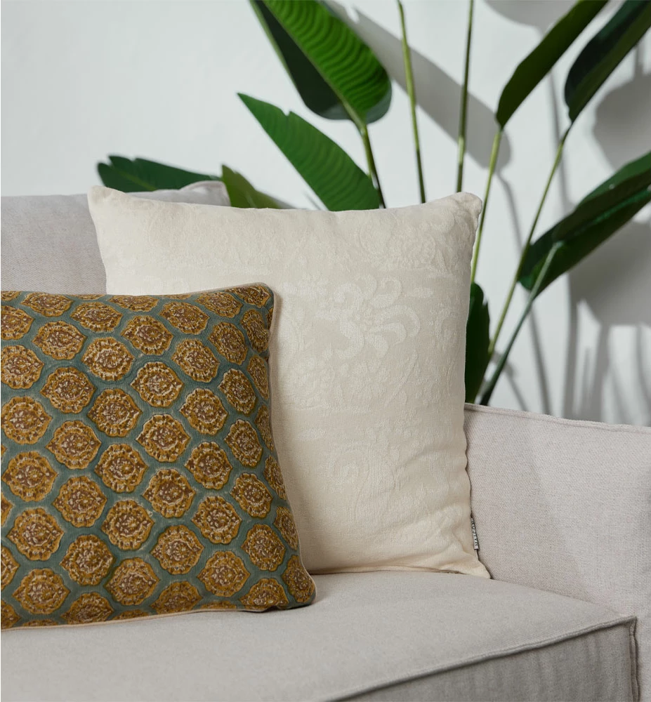 Jastëk dekorativ Artic Decor, pambuk-viskozë, bezhë, 50x50cm