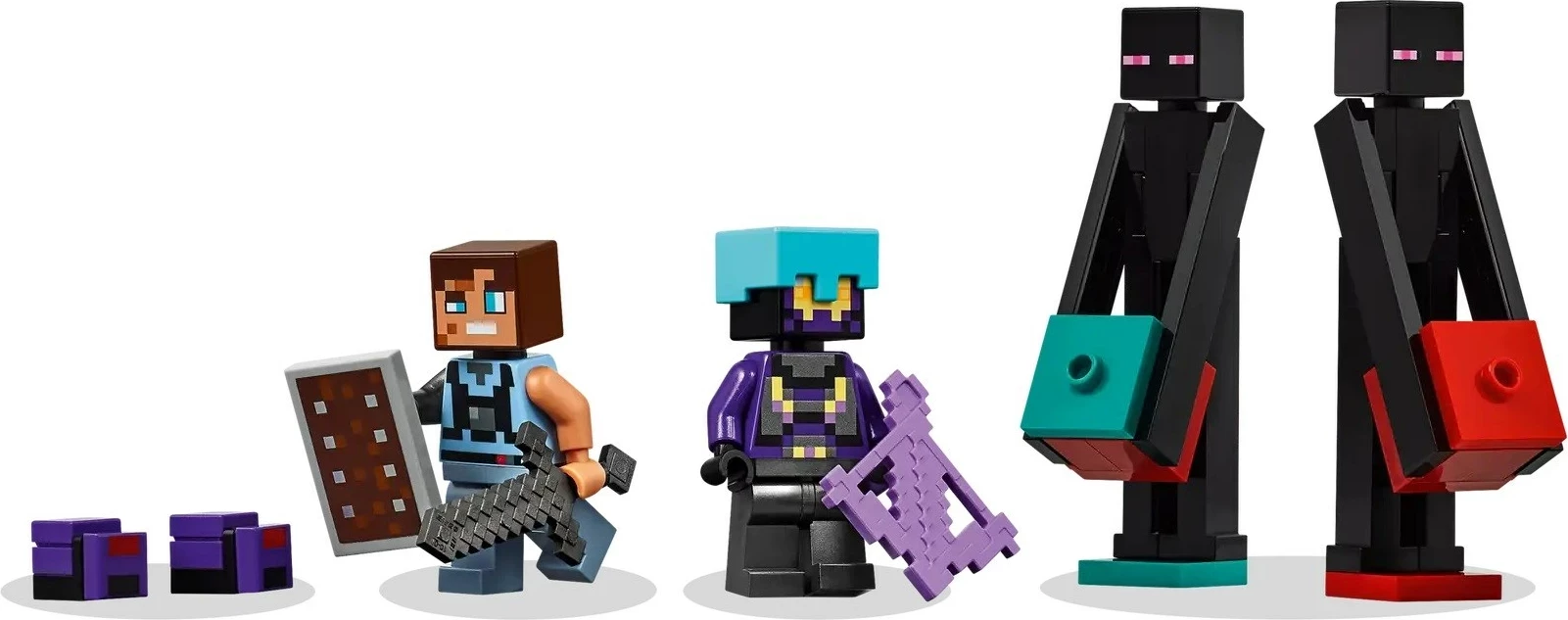 Set LEGO Minecraft The Enderman Tower 21279, 2 minifigura, për fëmijë 9+ vjeç