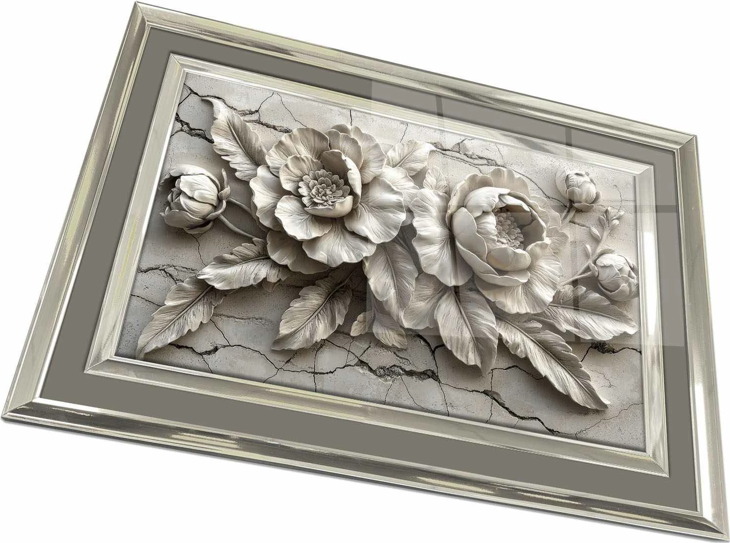 Pikturë dekorative me kornizë, Wallity, 4363Kromgumusct - 009, shumëngjyrëshe, 43x65cm