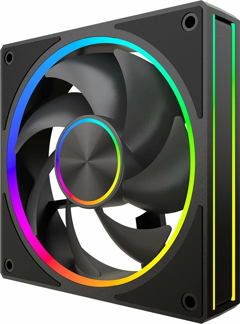 Ventilator kasë Modecom Volcano Loop 120 ARGB 120mm PWM 4-pin, i zi, 1 copë