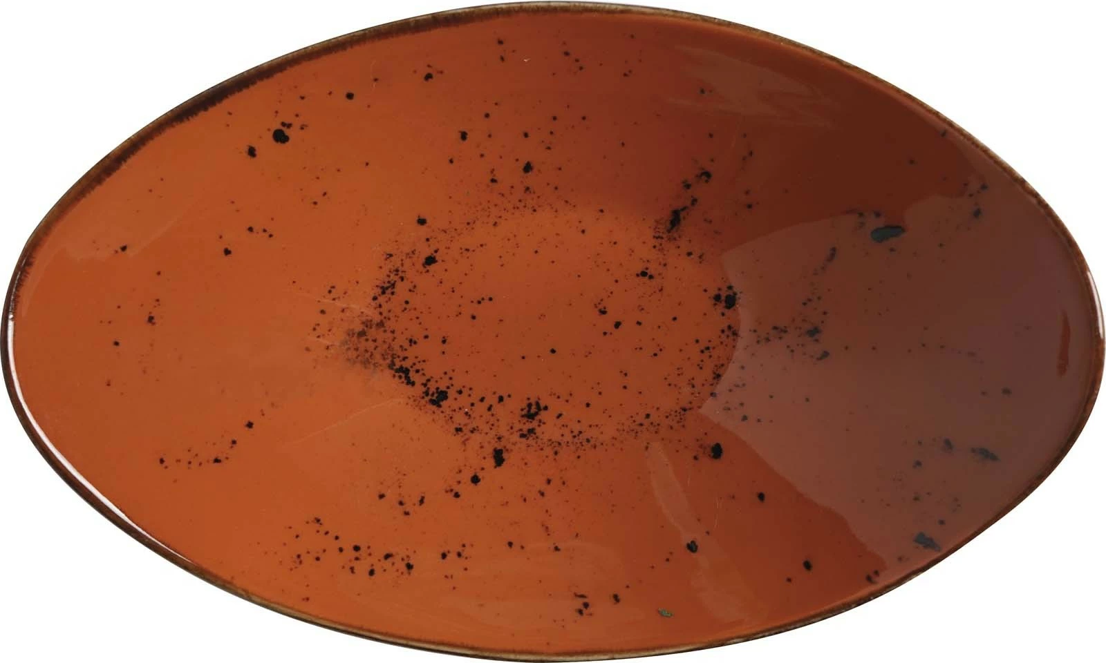 Tas varkë Fine Dine Dahlia 250x160mm, porcelan, portokalli, set 6 copë