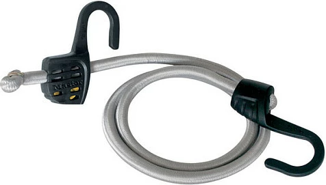 Litar elastik Master Lock, i rregullueshëm 15-150 cm, me grepa, gri