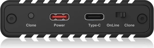 Kasë për 2x M.2 NVMe SSD ICYBOX IB-2817MCL-C31, USB 3.2 Gen 2 10 Gbit/s, klonim pa kompjuter, e zezë