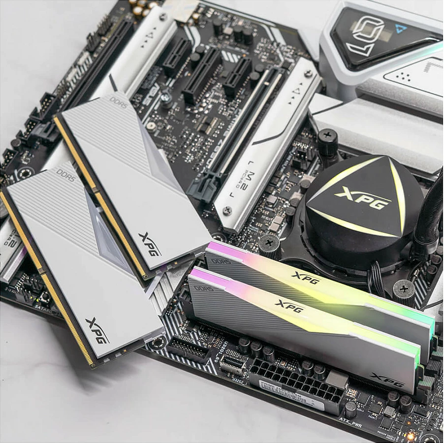 RAM Memorje ADATA XPG Lancer RGB, DDR5 64GB (2x32GB) 6000MHz CL30, e bardhë