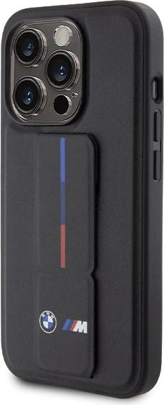 Mbështjellës BMW Grip Hot Stamp për iPhone 15 Pro, i zi