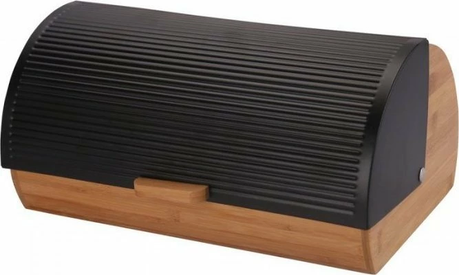Kuti buke Elitehoff E-6045 bambu 39 x 28.5 x 18.5 cm, e zezë mat/dru i çelët