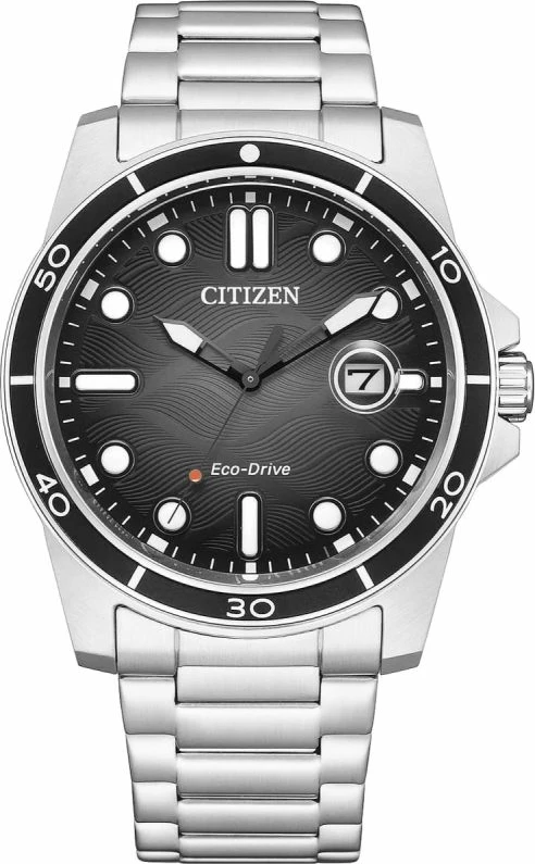 Orë dore meshkuj CITIZEN Marine Sporty Eco-Drive AW1816-89E, argjend