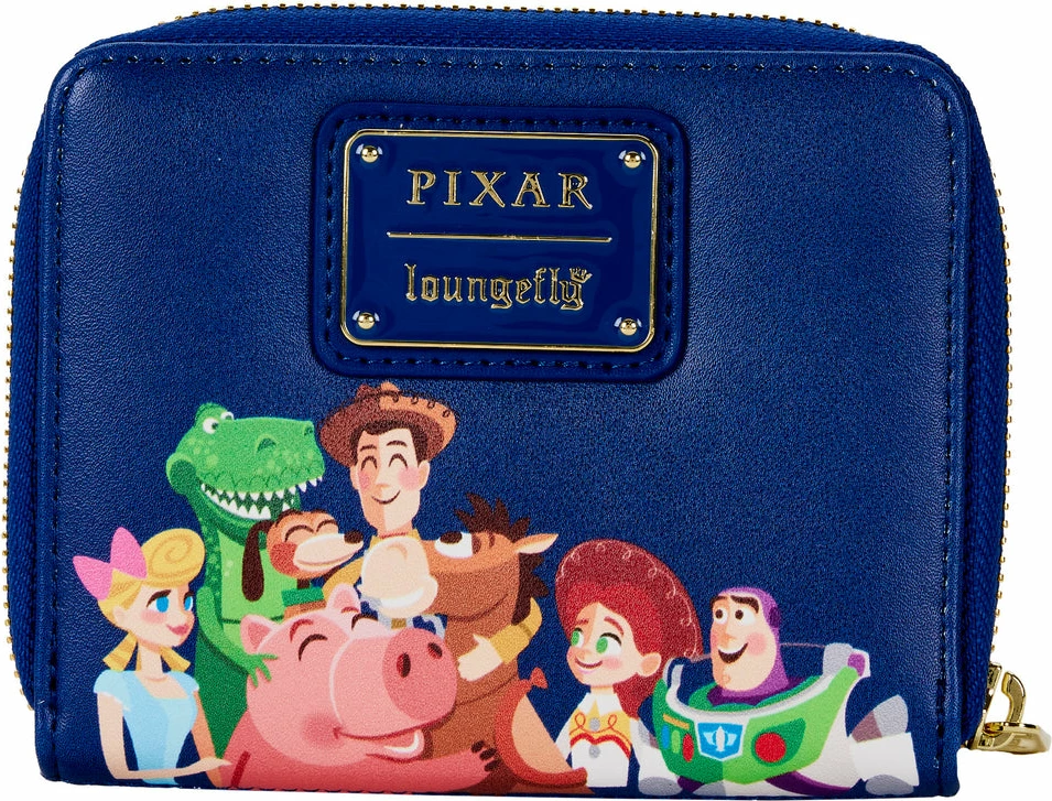 Portofol me zinxhir Loungefly Pixar Moment Toy Story Woody & Bo Peep, 12.7 x 10.16 x 2 cm, blu