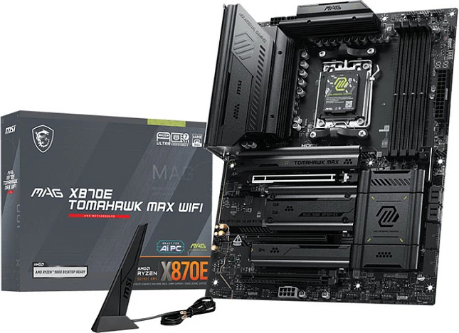 Pllakë amë MSI MAG X870E TOMAHAWK MAX WIFI, Socket AM5, ATX, DDR5 deri 256GB, Wi‑Fi 7, 5G LAN