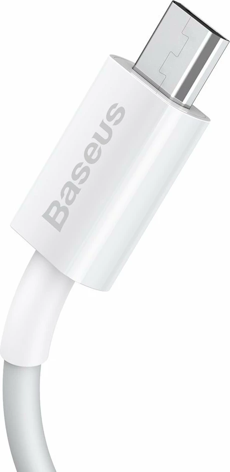 Kabllo Baseus Superior CAMYS-02, USB-A në micro USB, 1m, Bardhë