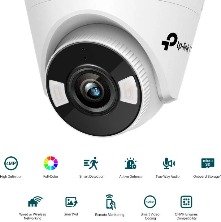 Kamerë IP, TP-Link, VIGI C440, 4MP, lente 4mm, e bardhë