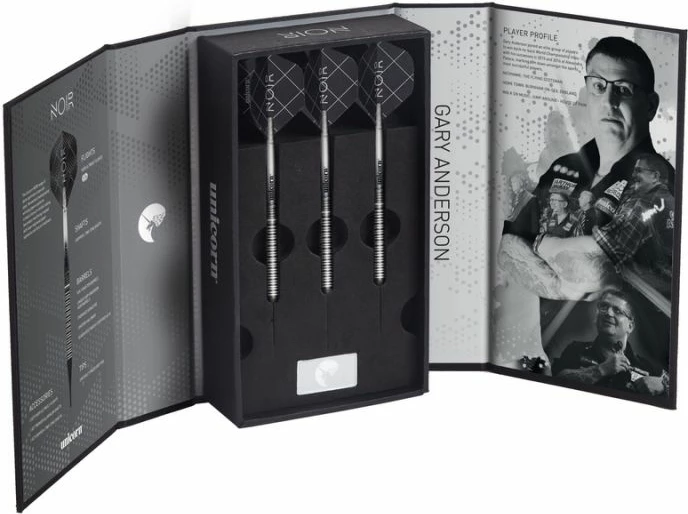 Shigjeta dart Unicorn për meshkuj NOIR Gary Anderson