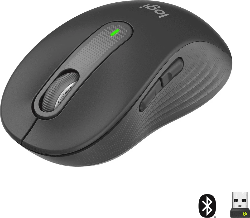 Maus Logitech Signature M650 910-006253 wireless Bluetooth + USB receiver gri