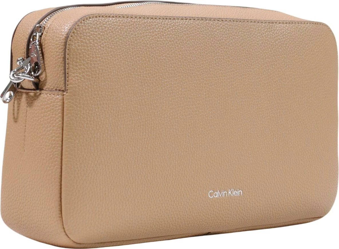 Çantë crossbody Calvin Klein LV04F3642G për femra, bezhë e çelët