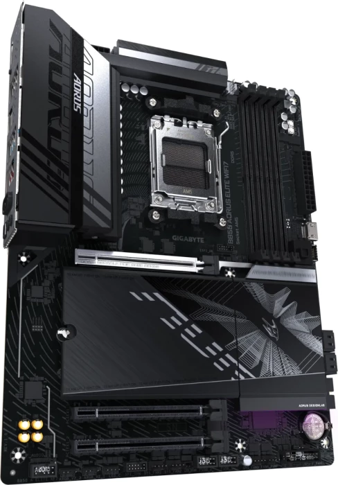 Pllakë amë GIGABYTE B850 AORUS ELITE WIFI7, AM5, ATX, DDR5, SATA3, USB 3.2 Gen2x2, DisplayPort, 2.5GbE, Wi‑Fi 7, e zezë