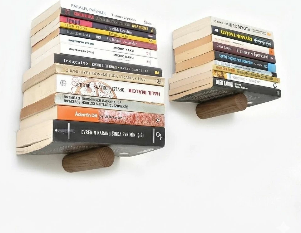 Raft muri Pipe Shelf, ngjyrë kafe dhe e zezë, Hanah Home, Wr042 (2 copë)