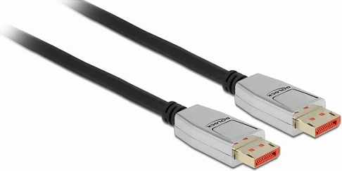 Kabllo DisplayPort DeLOCK 1.4, 2 m, 8K 60Hz, e zezë