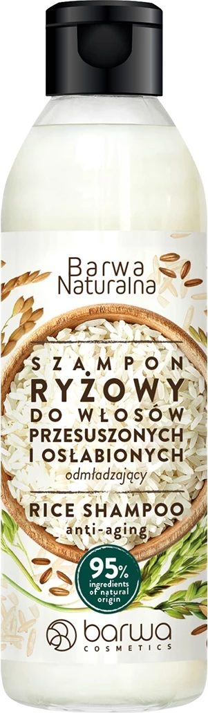 Shampon për femra Barwa Natural Anti-Aging Rice, 300ml