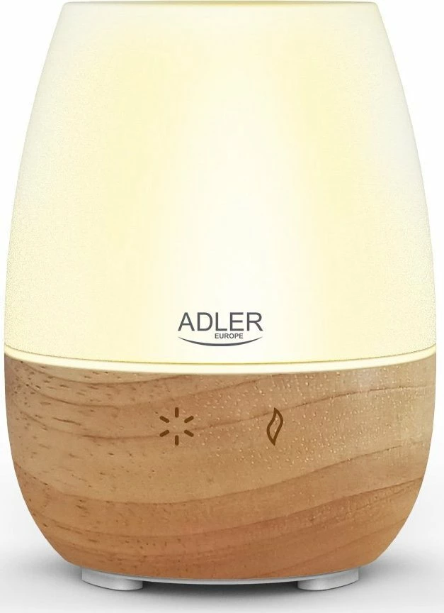 Difuzor aromash ultrasonik Adler AD 7967 3-në-1, 130 ml, 12 W, kafe e çelët, set me brushë pastrimi