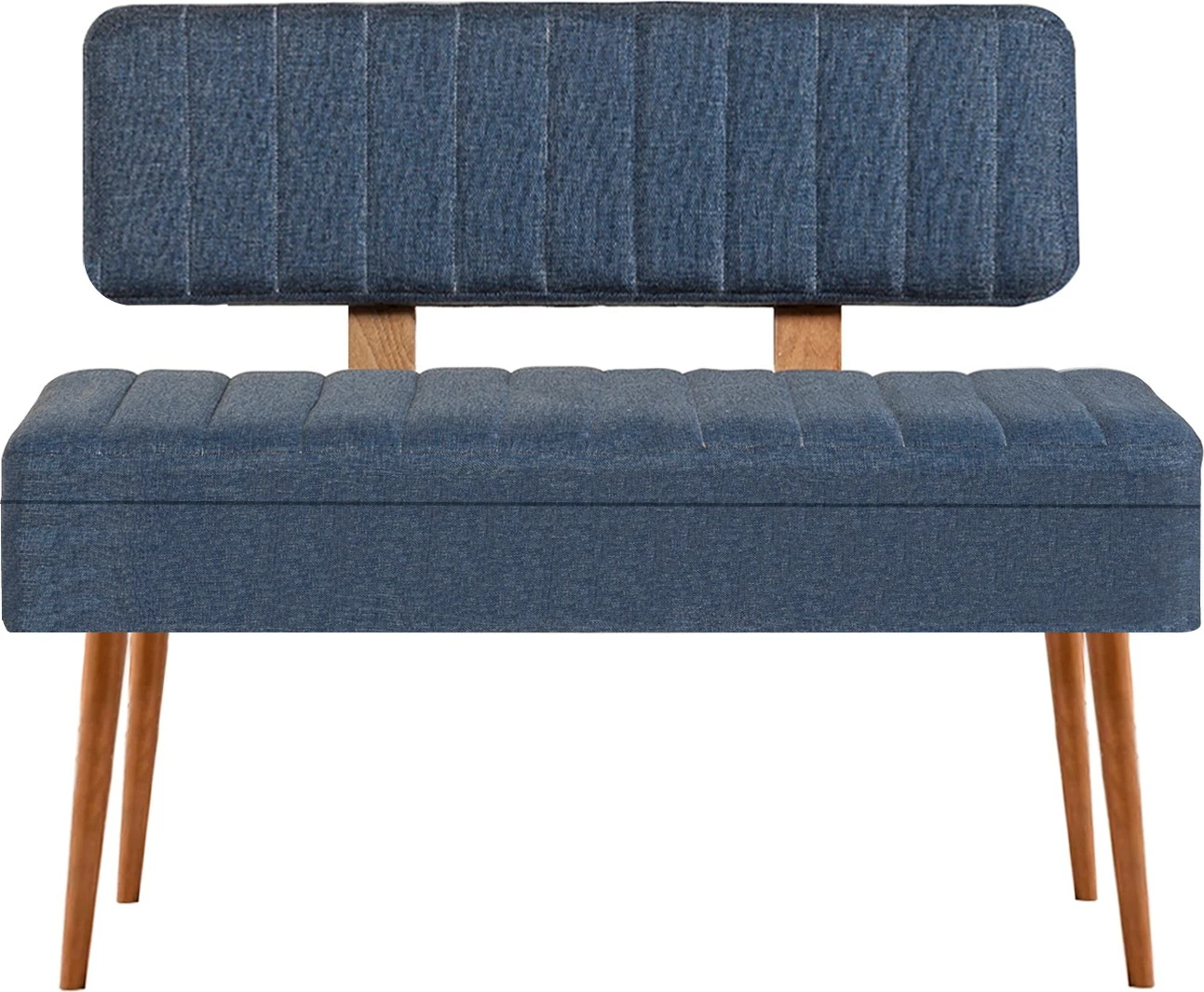 Set tavoline me karrige, e zgjatshme, 5 pjesë, Hanah Home, Vina 1048 - 4 - Atlantic, ngjyrë druri dhe blu e errët