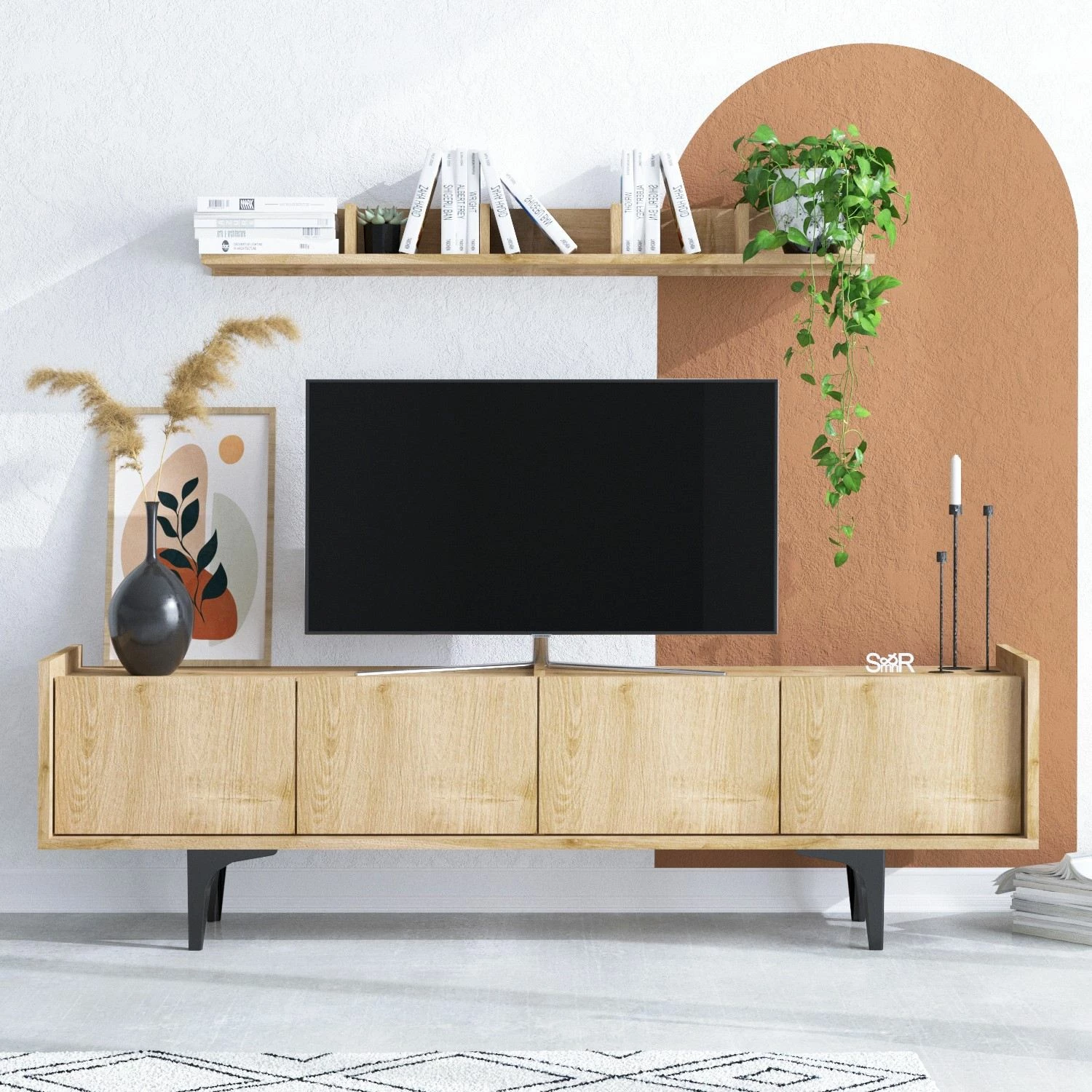 Njësi TV Hanah Home, Cursa, ngjyrë lisi safir