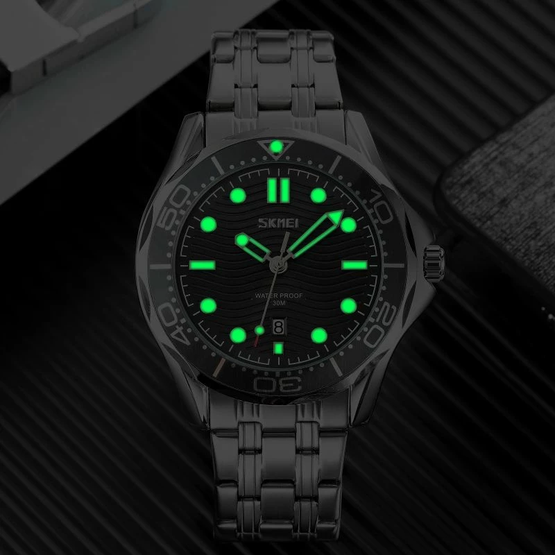 Orë dore për meshkuj Skmei, e zezë