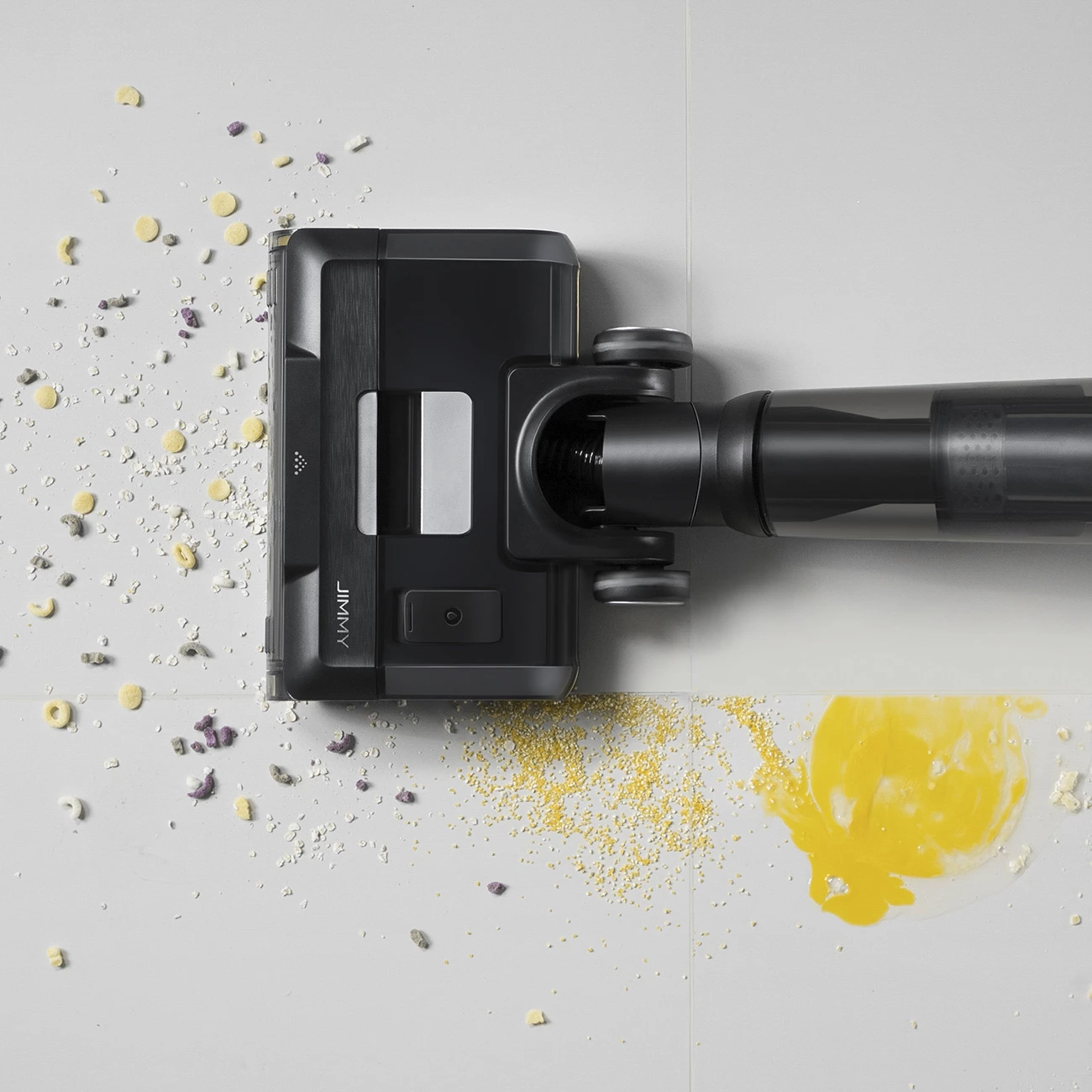 Fshesë me vakum dhe larëse JIMMY HW9, pa kabllo, 21000 mAh, 300 W, e zezë/argjend