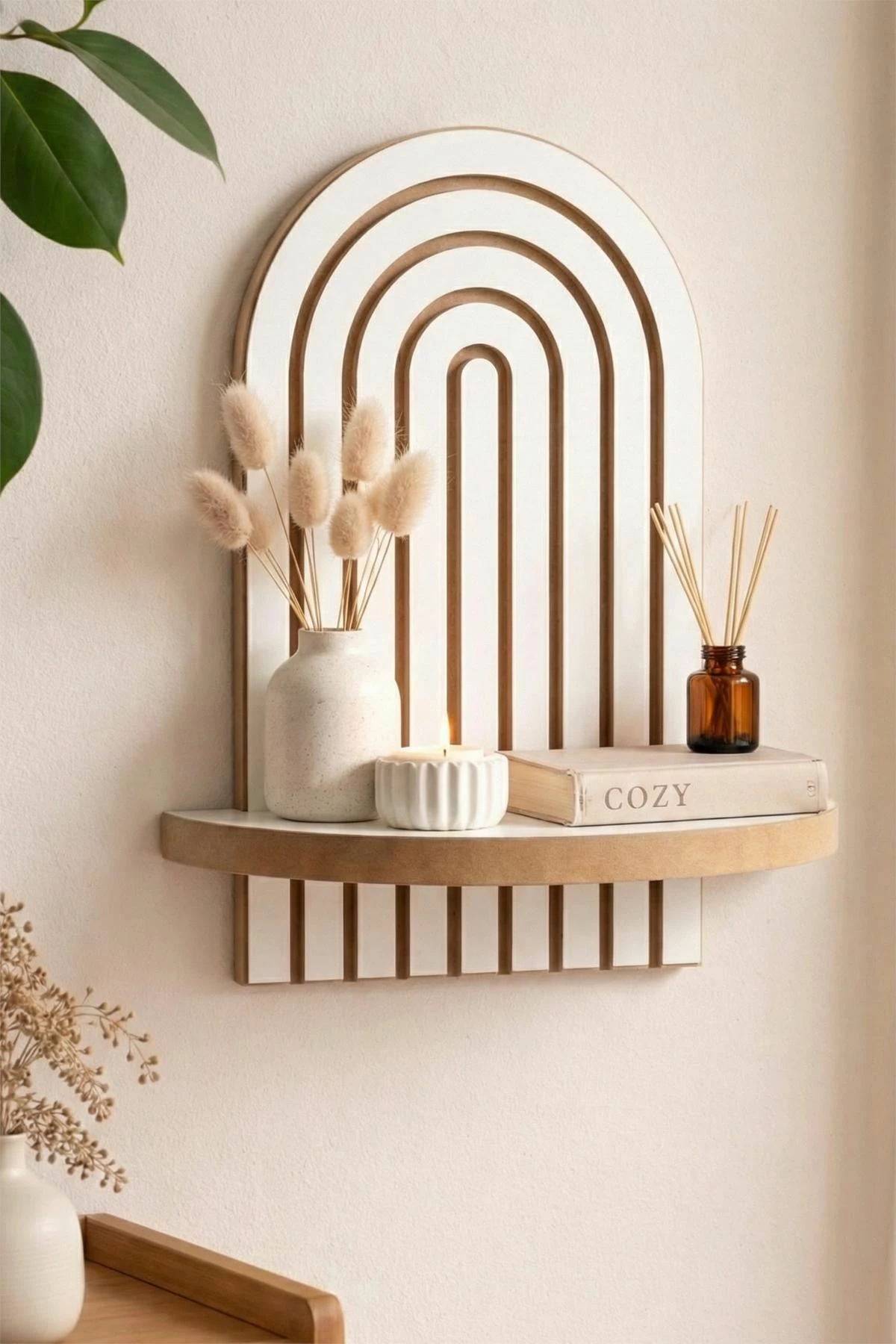 Raft muri Skye Decor, i bardhë, Artmtkwll1