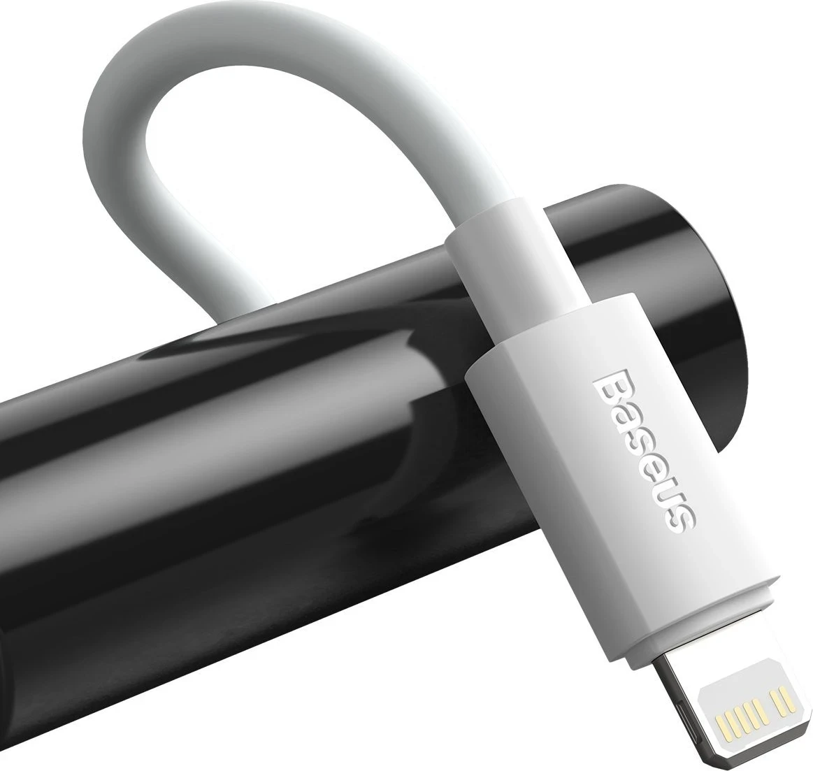 Kabllo Baseus Simple Wisdom USB-C do Lightning, PD, 20W, 1.5m (e bardhë) 2 copë