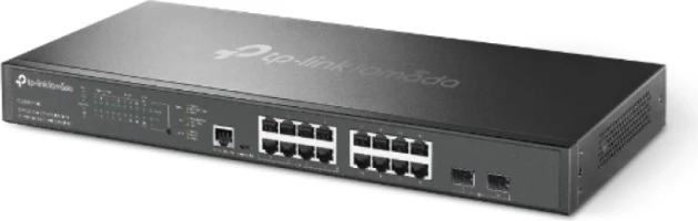 Switch i menaxhueshëm L2+ TP-LINK SG3218XP-M2 16-port 2.5G, 2-port 10G SFP+, 8-port PoE+ 240W, i zi