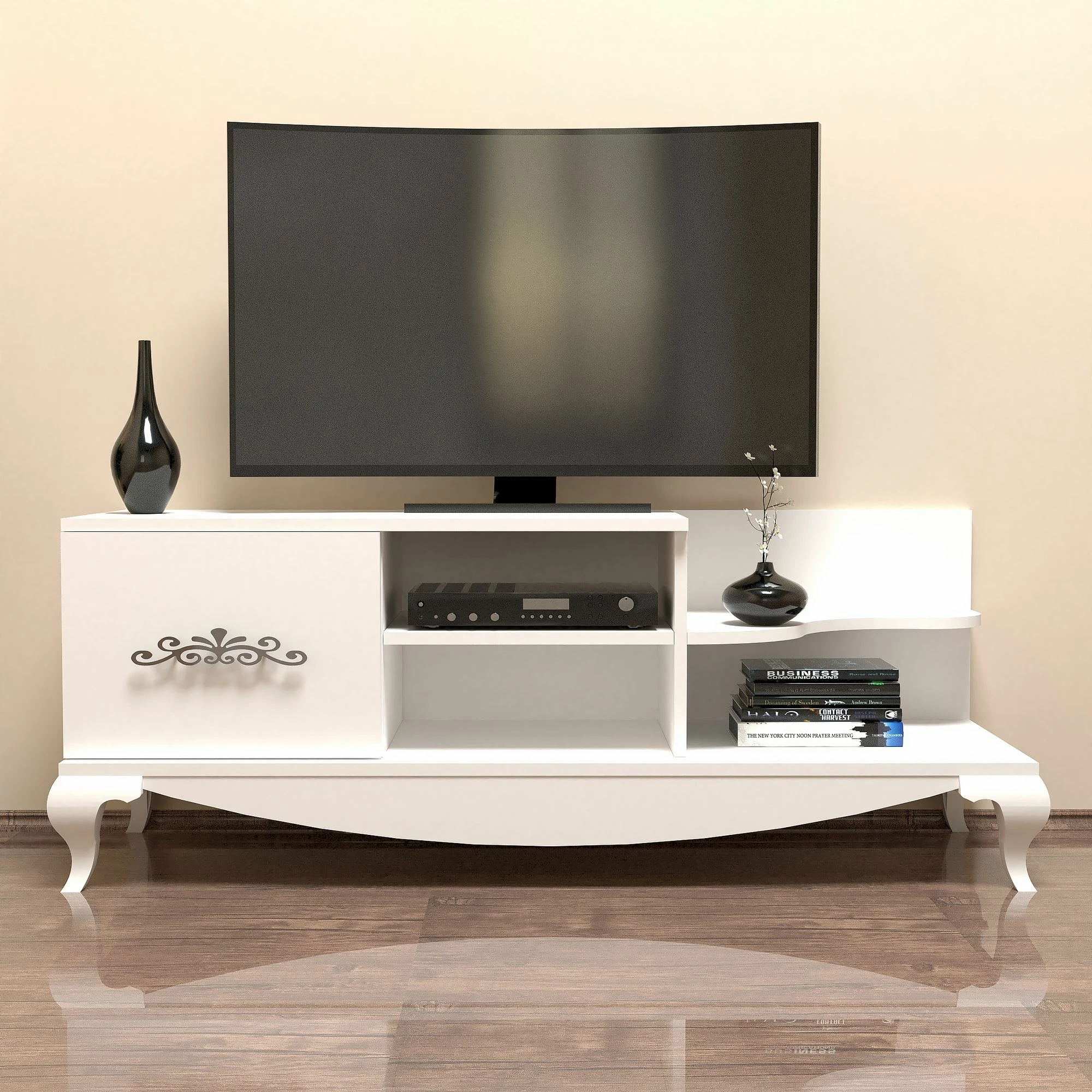Komodë TV Hanah Home, Sultan, e bardhë