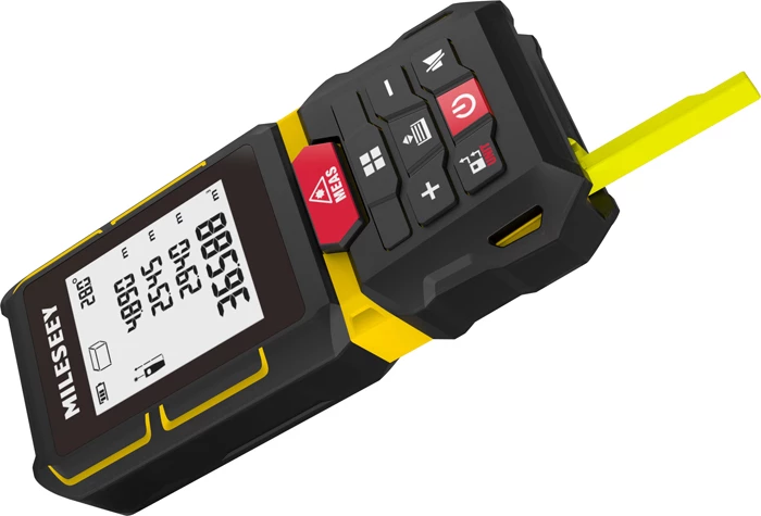 Matës distance me laser Mileseey G7 100 m, USB-C, zi/verdhe