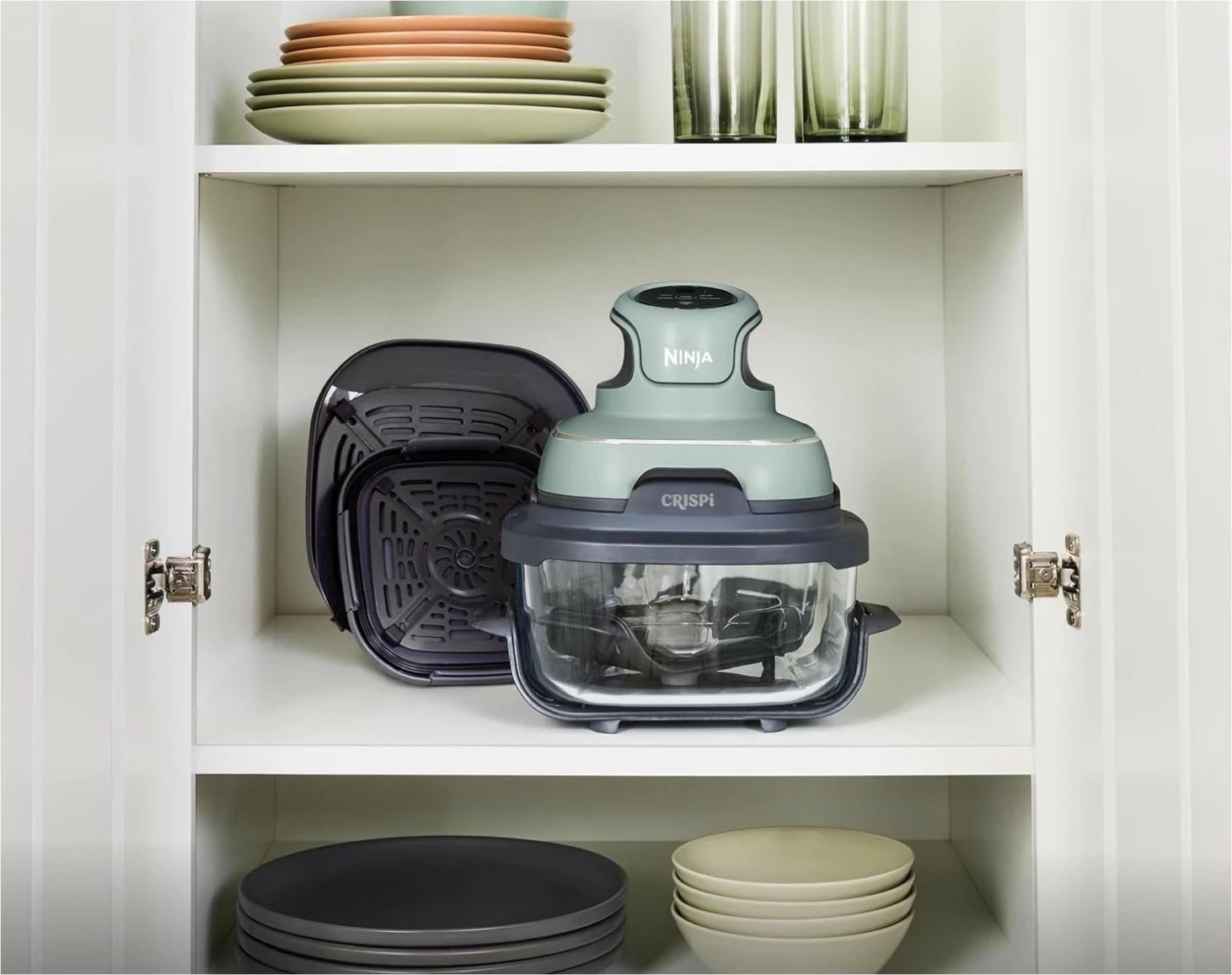 Fryer pa yndyrë Ninja Crispi FN101EU, 3.8L, 1700W, jeshile