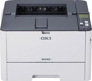 Printer lazer OKI B433dn, A4, duplex, Ethernet, bardhë/gri