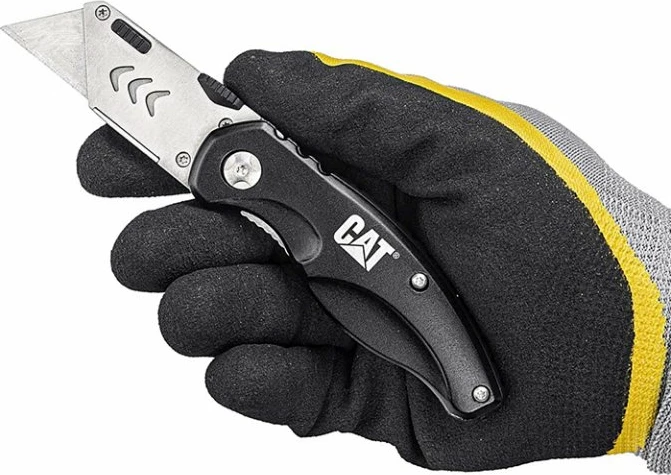 Thikë utility CAT 106302 16.2 cm, e zezë