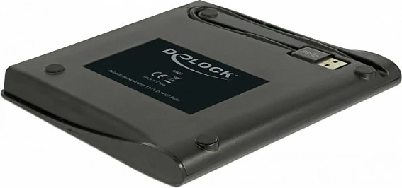 Kuti e jashtme DeLOCK 42603 për drive optik Ultra Slim SATA 5.25 inç, USB 3.2 Gen 1, e zezë