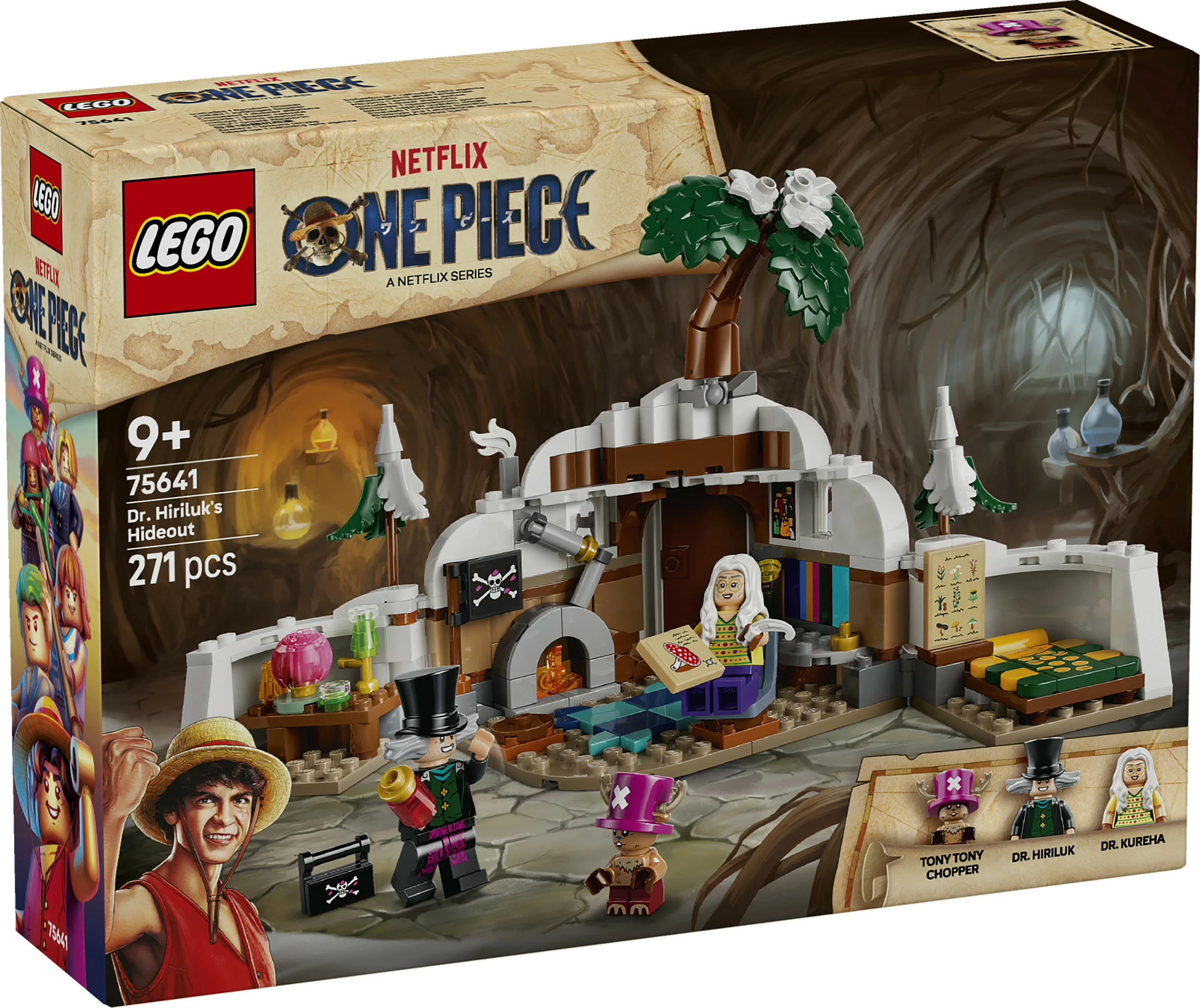 Set LEGO One Piece 75641 Streha e Dr. Hiriluk, 271 copë