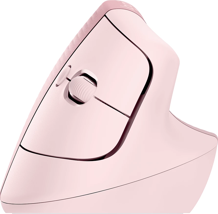 Maus LOGITECH Lift ergonomik vertikal Bluetooth/RF 4000 DPI Rose/Dark Rose, me receiver Unifying