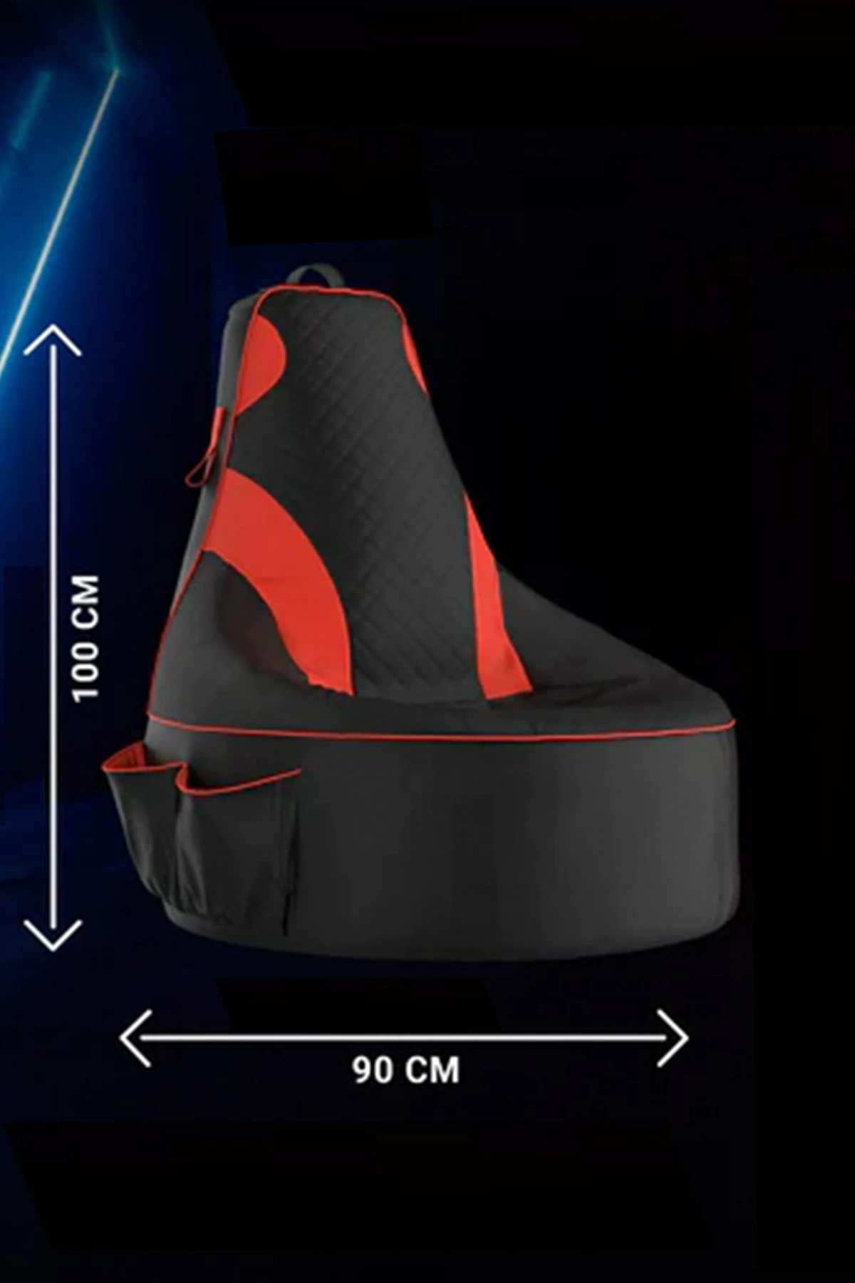 Qese ulëse për kopsht, Gamer, e kuqe dhe e zezë